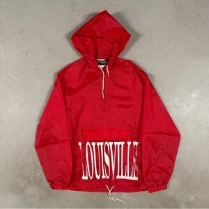 Vintage 90s Louisville Cardinals College Retro Essential Windbreaker Jacket L